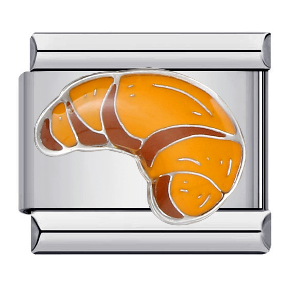 Croissant Italian Charm 9mm French Pastry Enamel Link
