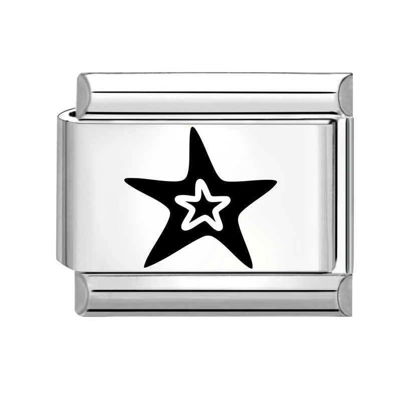 Solid Star Women’s Interchangeable Italian Link Bracelet