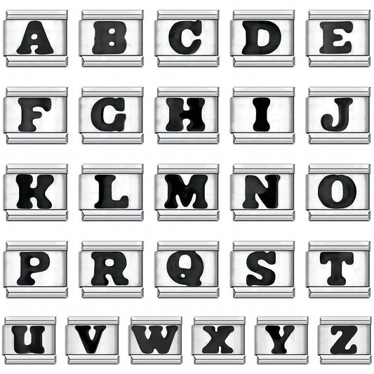 Letter A-Z Charm Link