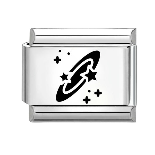 Planet Orbit Waterproof Stainless Steel Expandable Italian Bracelet Link