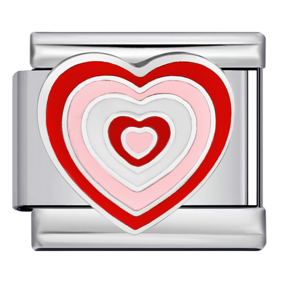 Y2K Sweet Hearts Italian Charm Link for Italian Bracelet