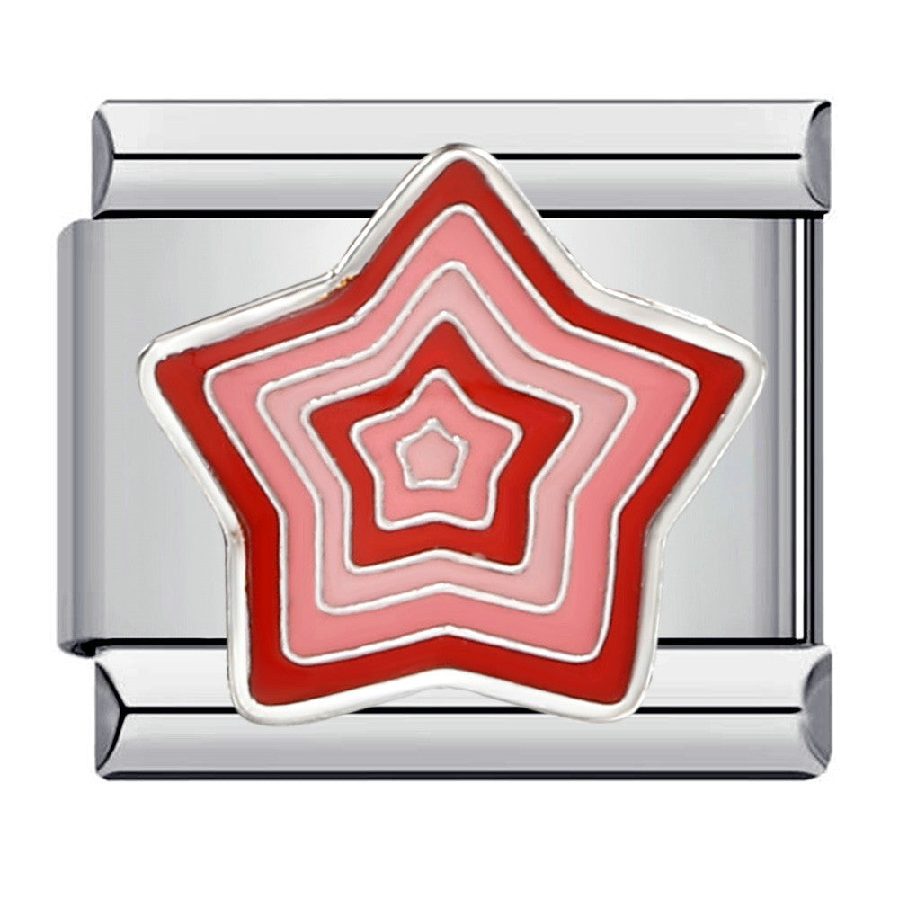 Y2K Colorful Stars Italian Charm Module Link