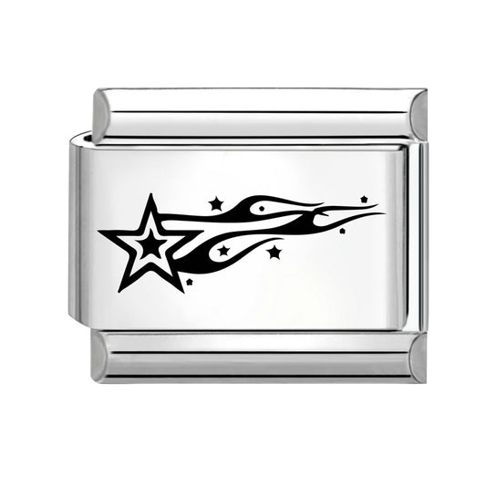 Shooting Star Italian Stainless Steel Bracelet Link for Women Gift