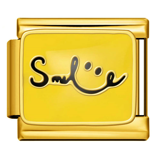 Smiley Face Italian Modular Bracelet Charm