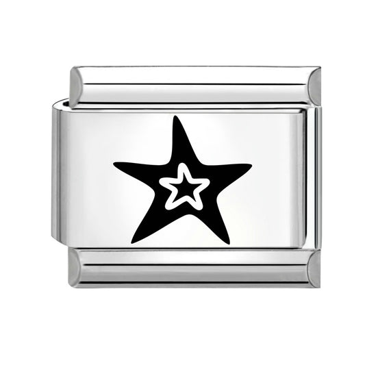 Solid Star Women’s Interchangeable Italian Link Bracelet