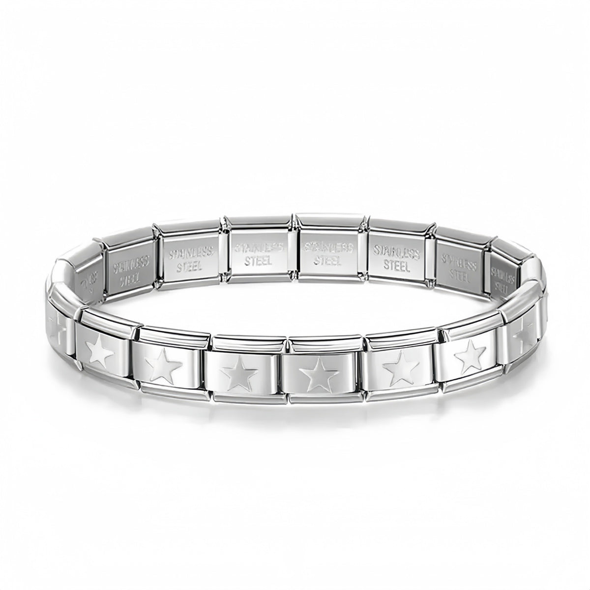 Star Italian Stainless Steel Bracelet