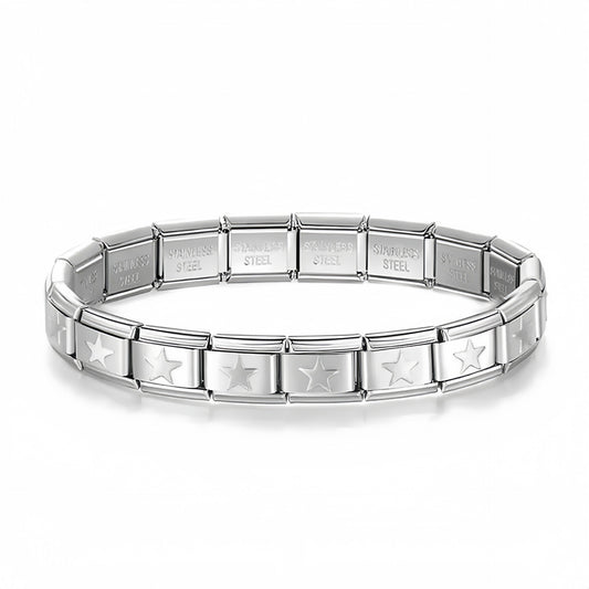 Star Italian Stainless Steel Bracelet