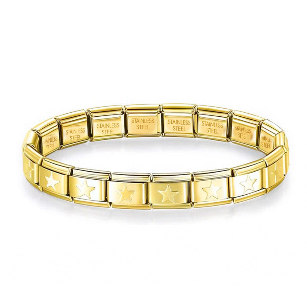 Star Italian Stainless Steel Bracelet