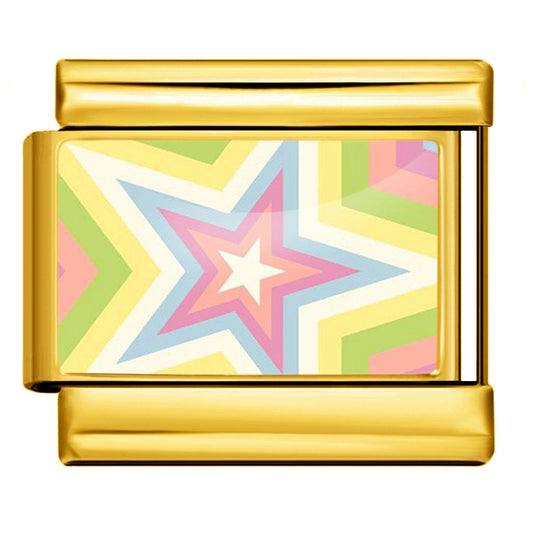Colorful star charm