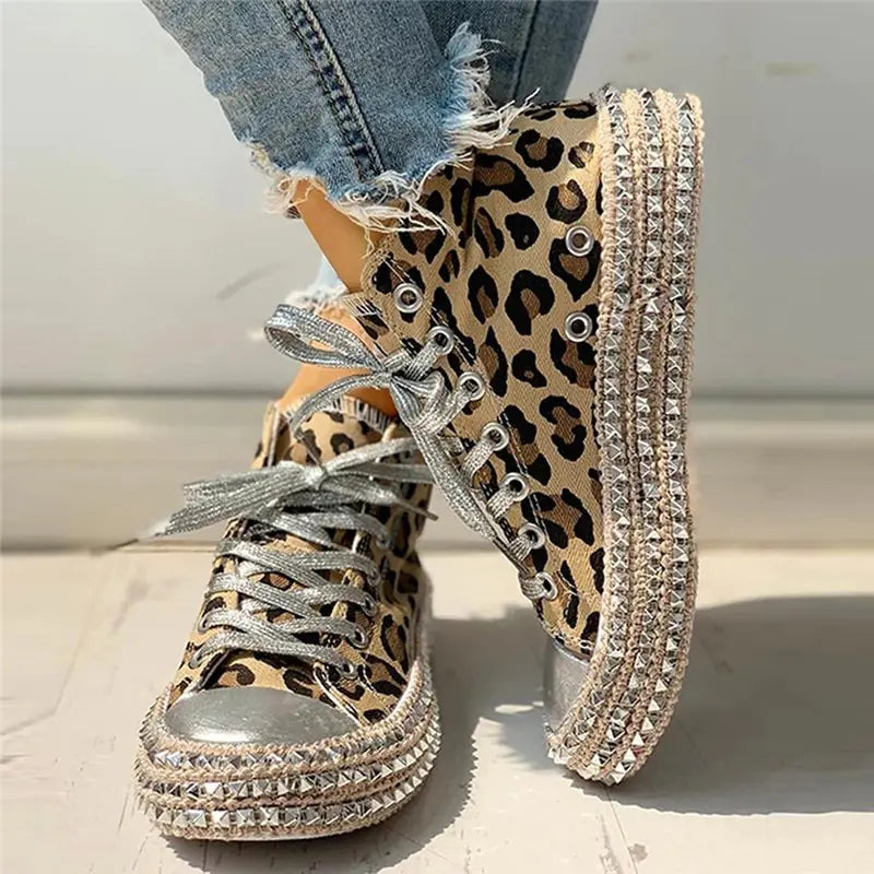 Olivia's Leopard Chic Sneakers
